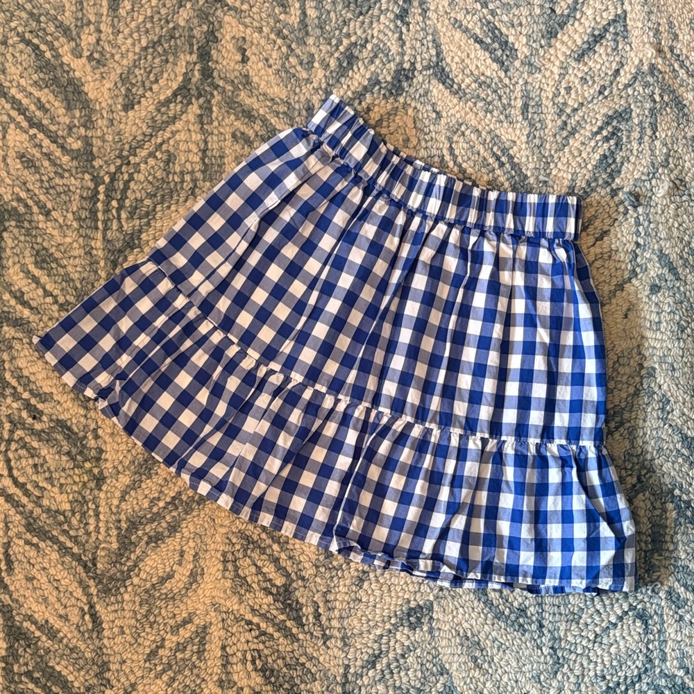 Crewcuts Gingham Cotton Mini Skirt